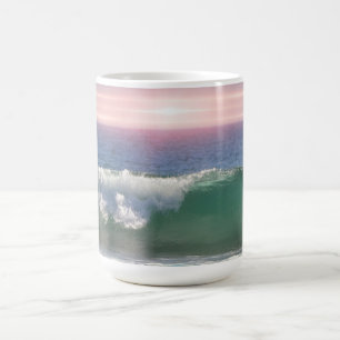 Mug Coucher de soleil sur l'océan et coupe d'onde