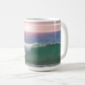 Mug Coucher de soleil sur l'océan et coupe d'onde (Devant droit)