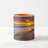 Mug Coucher de soleil sur l'océan Pacifique (Centre)
