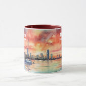 Mug Coucher de soleil sur Miami depuis Biscayne Bay (Centre)