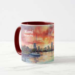 Mug Coucher de soleil sur Miami depuis Biscayne Bay