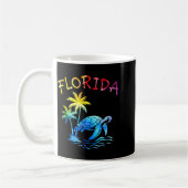 Mug Coucher de soleil sur un palmier de Floride tortue (Gauche)