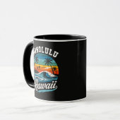Mug Coucher de soleil surf Honolulu Hawaï (Devant gauche)
