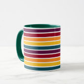 Mug Coucher de soleil Tirer vers le fond vert foncé Co (Devant gauche)