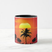 Mug Coucher de soleil tropical (Centre)
