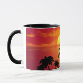 Mug Coucher de soleil tropical (Gauche)