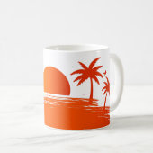 Mug Coucher de soleil tropical (Devant droit)