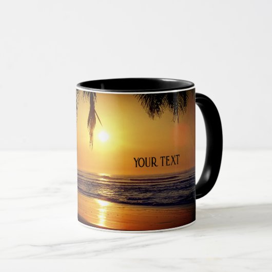 Mug Coucher de soleil tropical (Devant droit)