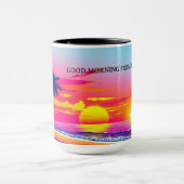 Mug Coucher de soleil tropical de l'heure dorée person (Centre)