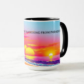 Mug Coucher de soleil tropical de l'heure dorée person (Devant droit)