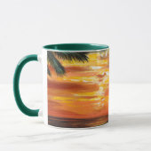 Mug Coucher de soleil tropical étonnant (Gauche)