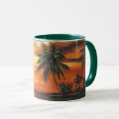 Mug Coucher de soleil tropical étonnant (Devant droit)
