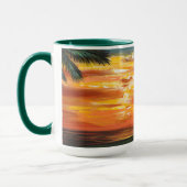 Mug Coucher de soleil tropical étonnant (Gauche)