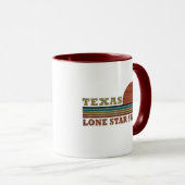 Mug Coucher de soleil vintage au Texas (Devant droit)