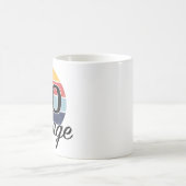 Mug Coucher de soleil vintage de 80e anniversaire (Centre)