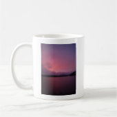 Mug Coucher de soleil violet sur le lac Arrowhead (Gauche)