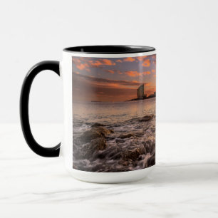 Mug Coucher du soleil à Barcelone