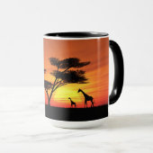 Mug Coucher du soleil africain (Devant droit)