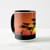 Mug Coucher du soleil africain (Devant gauche)