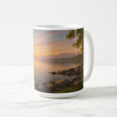 Mug Coucher du soleil au bord du lac (Devant droit)