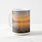 Mug Coucher du soleil au bord du lac (Devant gauche)