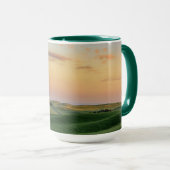 Mug Coucher du soleil au-dessus de l'état de (Devant droit)
