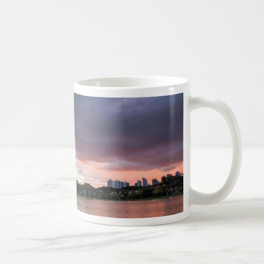 Mug Coucher du soleil au-dessus du parc (Droite)