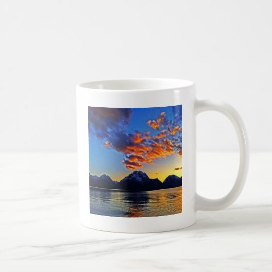 Mug Coucher du soleil au-dessus du Tetons (Droite)