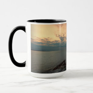 Mug Coucher du soleil au phare de colline de château