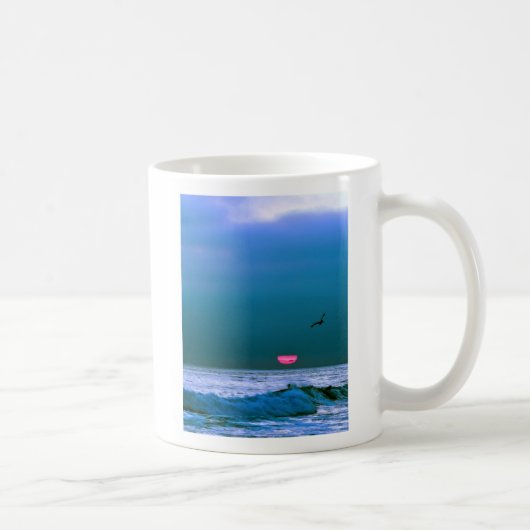 Mug Coucher du soleil bleu (Droite)