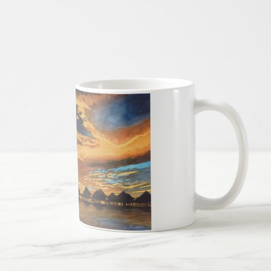 Mug Coucher du soleil Bora Bora (Droite)