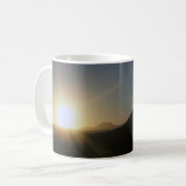 Mug coucher du soleil dans le désert. (Devant gauche)