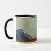 Mug Coucher du soleil de désert de sud-ouest (Gauche)