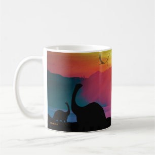 Mug Coucher du soleil de dinosaure