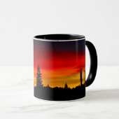 Mug Coucher du soleil de Yellowstone (Devant droit)
