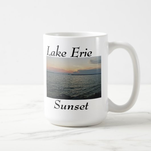 Mug Coucher du soleil du lac Érié (Droite)