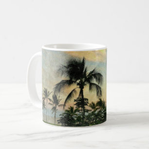 Mug Coucher du soleil et arbres tropicaux