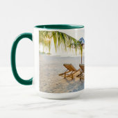 Mug Coucher du soleil extraordinaire de plage (Gauche)