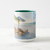 Mug Coucher du soleil extraordinaire de plage (Centre)