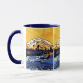 Mug Coucher du soleil jaune (Gauche)