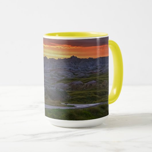 Mug Coucher du soleil, parc national des Badlands (Devant droit)