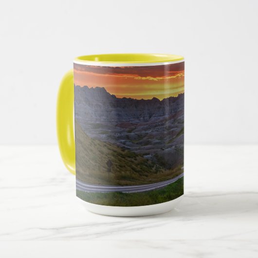Mug Coucher du soleil, parc national des Badlands (Devant gauche)