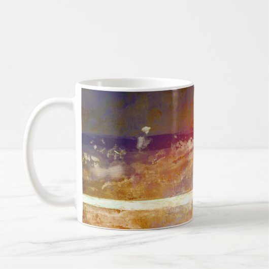 Mug Coucher du soleil peint (Gauche)