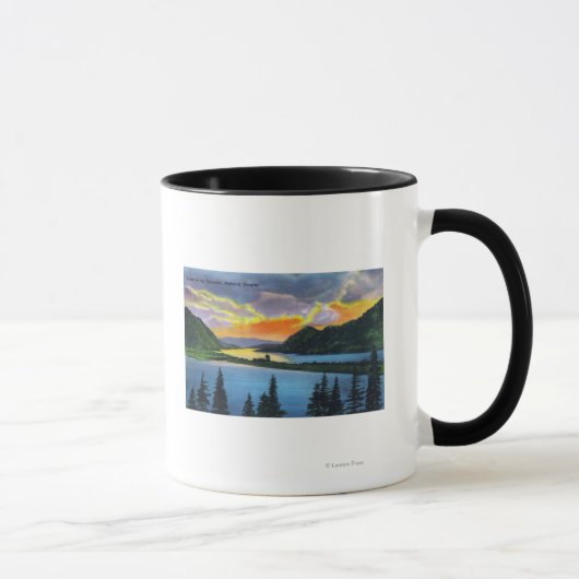 Mug Coucher du soleil sur la rivière Columbia (Droite)