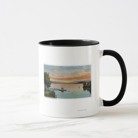Mug Coucher du soleil sur le lac (Droite)