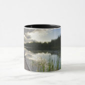 Mug Coucher du soleil sur un petit lac (Centre)