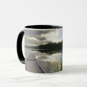 Mug Coucher du soleil sur un petit lac (Devant gauche)