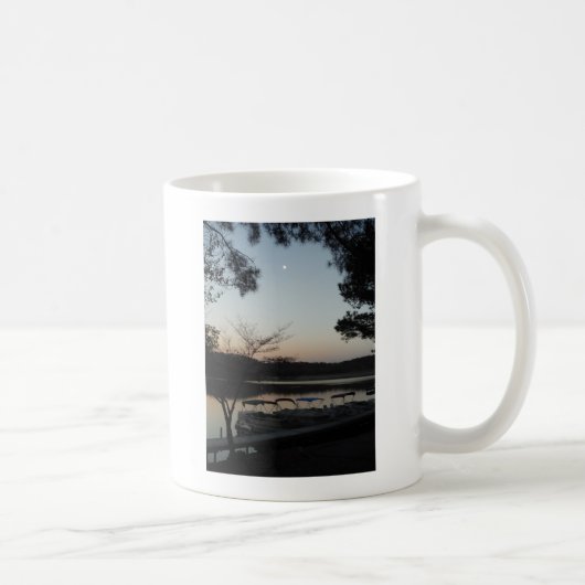 Mug Coucher le soleil, lever la lune sur le lac Arrowh (Droite)