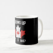 Mug Coudes vers le haut Canada Véritable Nord Fier Can (Devant droit)