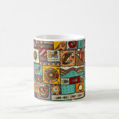 Mug Coudre des morceaux de tissu dans un style patchwo (Centre)